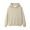 Ladies' Fashionable Solid Color Casual Hooded Pocket Long Sleeved Sweatshirt