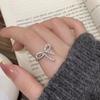 Изящное кольцо с бантом из циркона и жемчугом, женское, легкое, роскошное, элегантное, нежное, индивидуальное, модное, универсальное кольцо