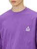 Improbes Casual Gerry Long Sleeve T-Shirt with One-Point Logo Embroidery, Men's, Purple