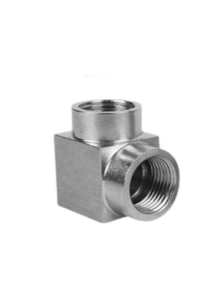 1 шт. Высокого давления 1/8" 1/4" 3/8" 1/2" 3/4" 1" Угольник 90 градусов с внутренней/внутренней, внутренней/наружной, наружной/наружной резьбой, Соединитель 304 Нержавеющая сталь Трубный фитинг Вода Газ