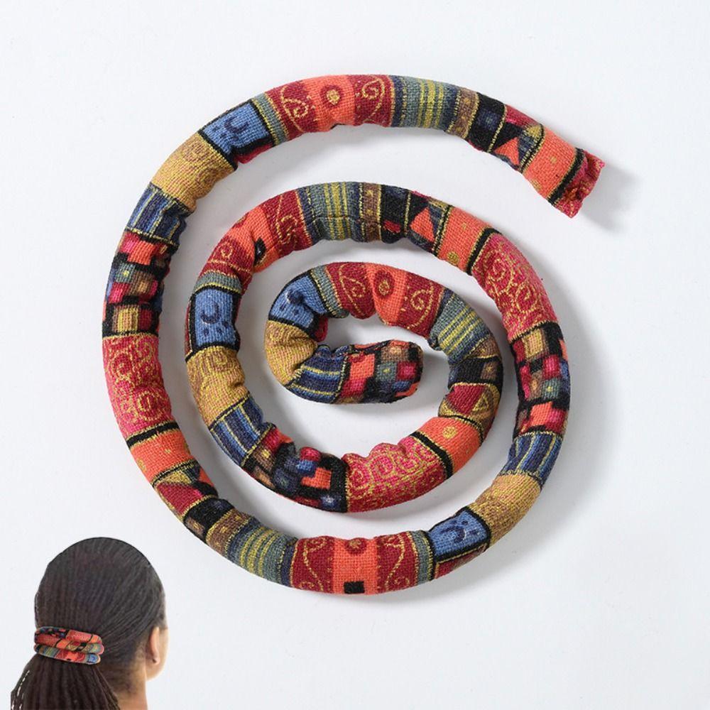 Accessories Cloth Ethnic Style Hair Rope Women Hair Band Spiral Lock Hair Ties Bendable Dreadlocks