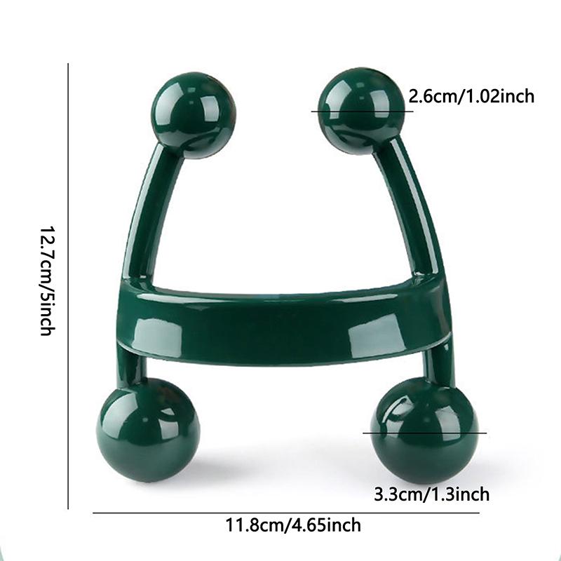 H-образный триггерный точечный массажер для тела, глубокий массаж тканей, портативный ручной массажный инструмент для трапециевидной мышцы, талии, спины, рук