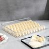 Rectangular Dumpling Cover Plate Large Capacity Dumpling Box Practical Dumpling Tray  for Home