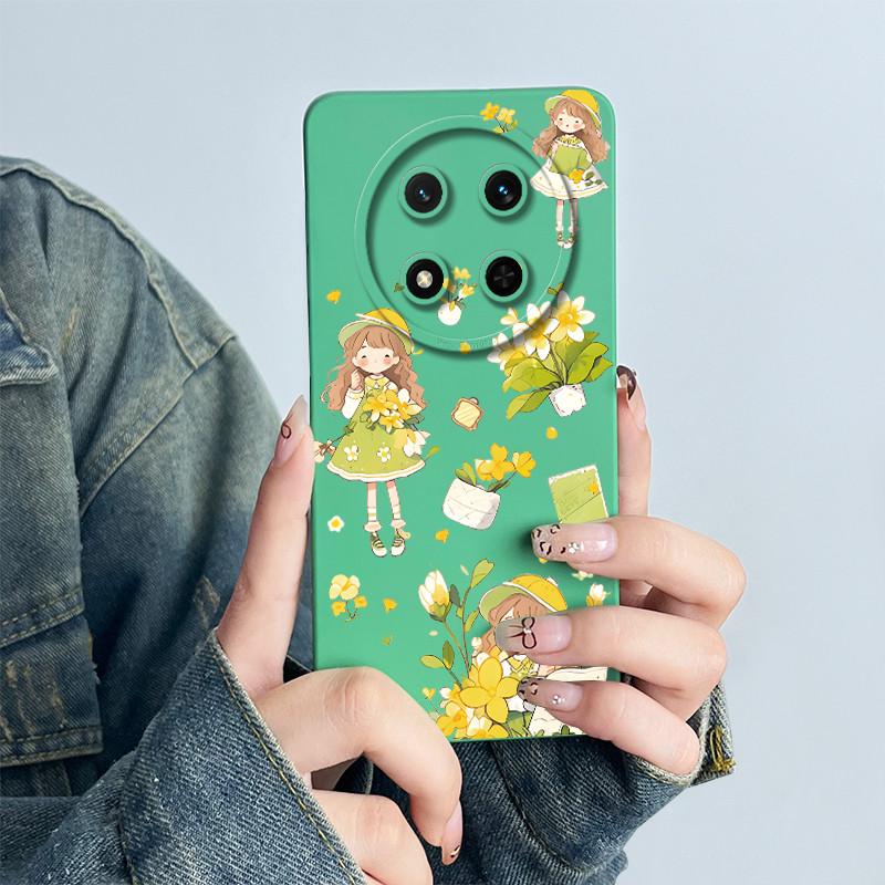 Чехол для телефона Honor X9c 5G HonorX9C 5G Capa Силиконовый Сладкий Расписной Мультяшный Корпус Милый Цветочный Печатный Защитный Funda Чехол