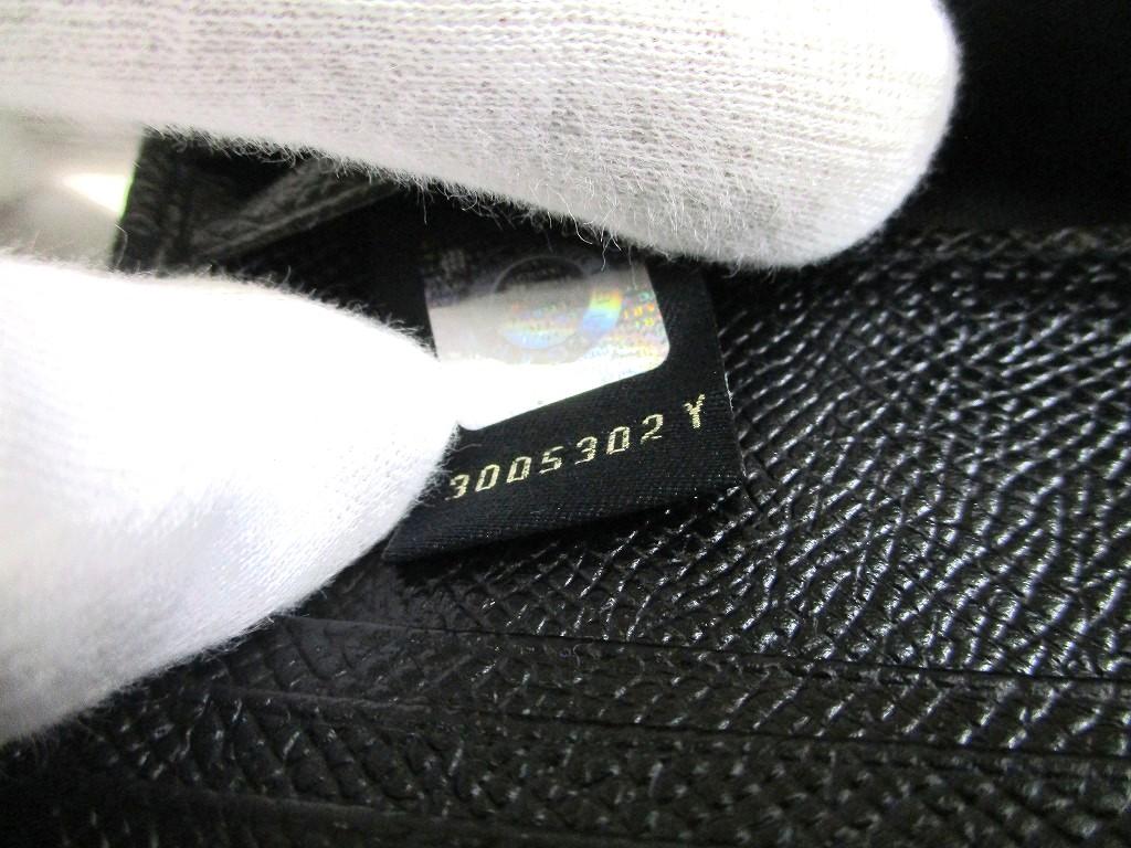 Authentic BVLGARI Black Leather Business Card Case Card Holder #b293 Seller refurbished