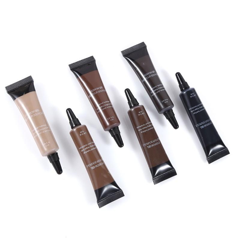 6 Color Eyebrow Dye Cream Shaping Lasting Liquid Eyebrow Cream Waterproof and Fadeless Beautify Eyebrow Tint New Products Makeup