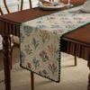 Скатерть для обеденного стола из хлопка и льна с кисточками