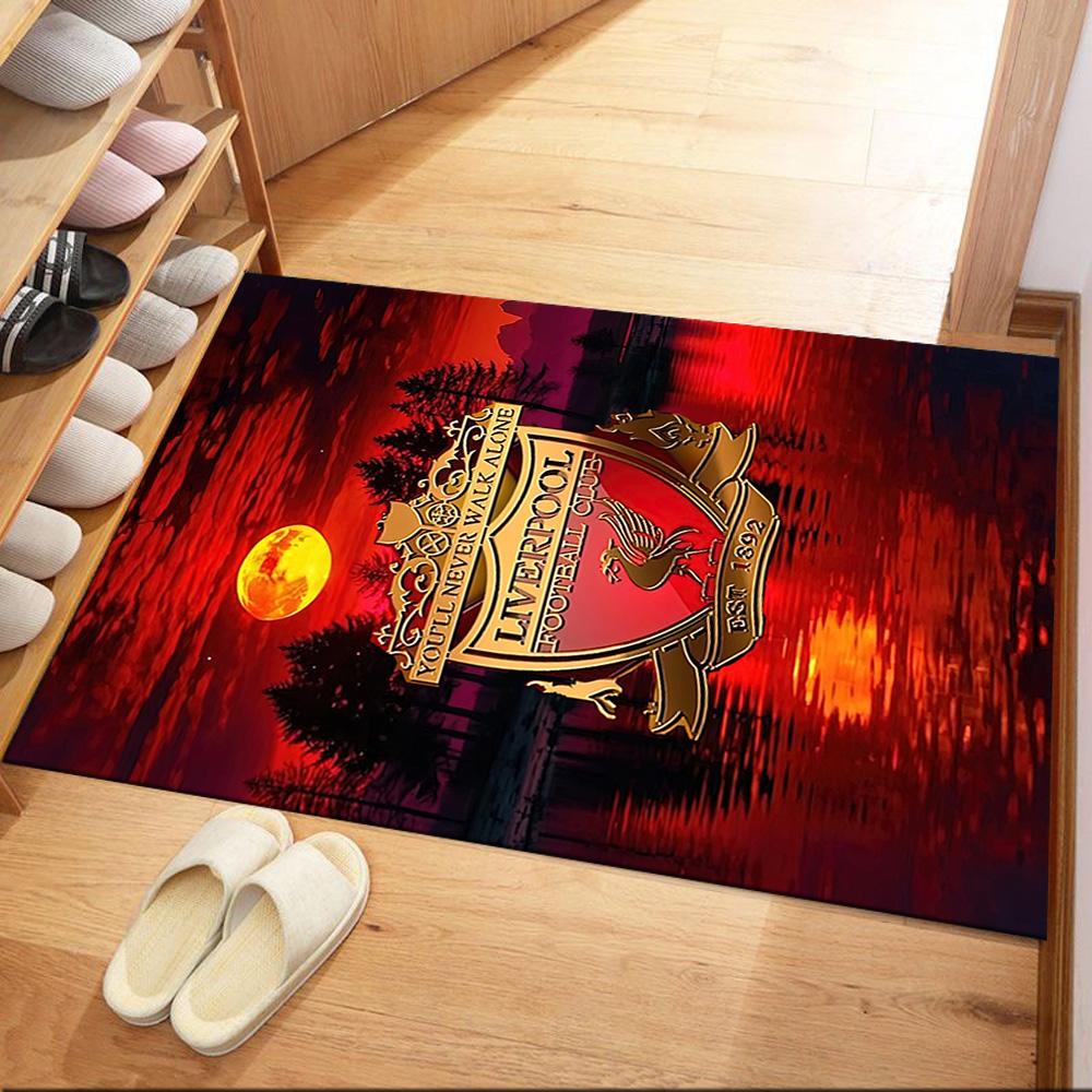 Liverpool Football Club Floor Rug Office Rug Design For Study Room Entryway Playrooms Outdoor Antislip Rug Anime Office Decor Spiritual Gift