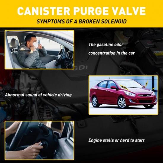 Canister Purge Valve For 2006-2011 HYUNDAI ACCENT 1.6L DOHC L4 16V Parts