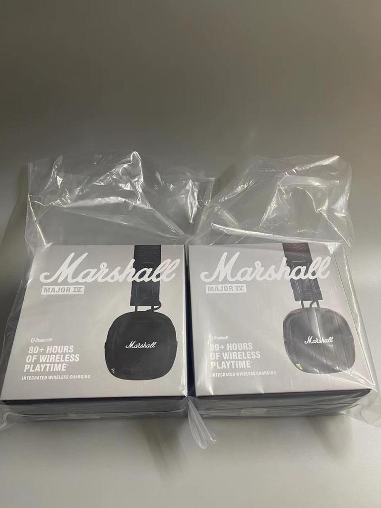 Marshall Major IV 4-го поколения, полноразмерные Bluetooth-наушники, мощные басы, черный
