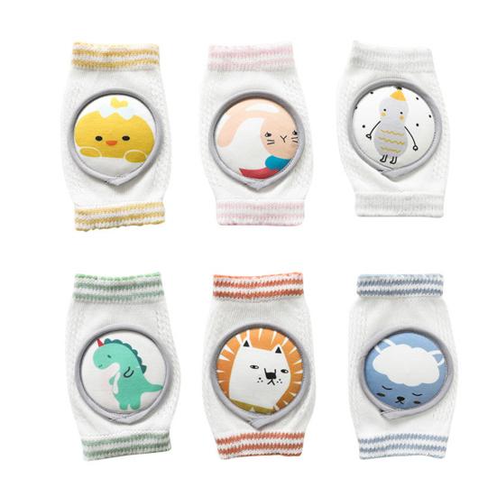 1 пара динозавров животных дышащая детская безопасность ползать наколенник защита локтя