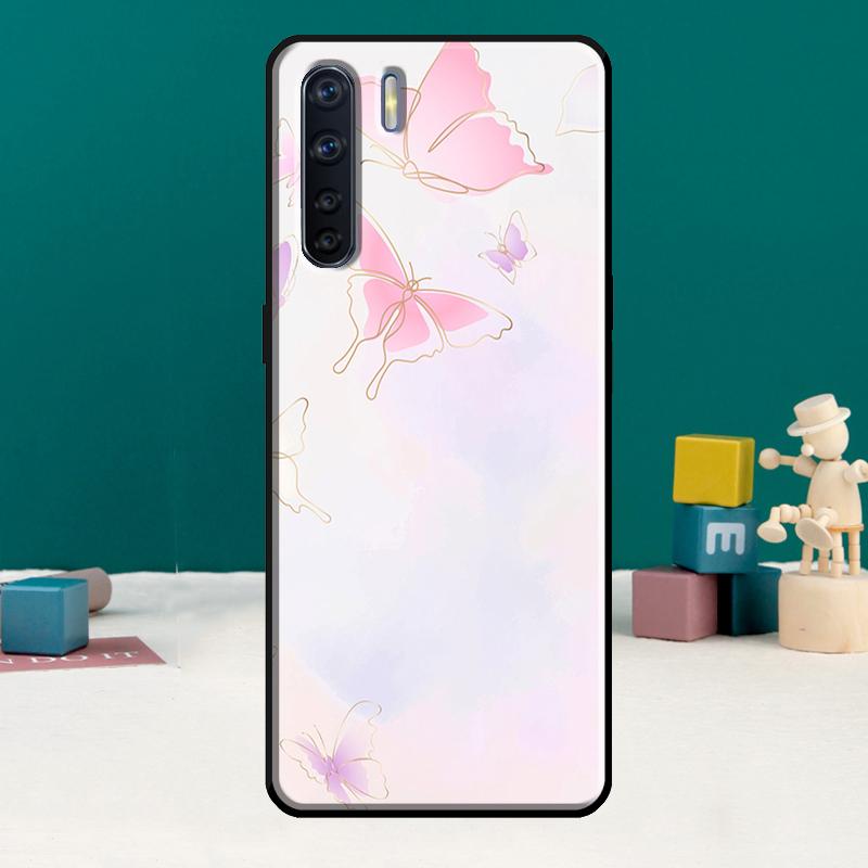Cute Butterfly Phone Case For Oppo A17 A18 A38 A58 A78 A98 A79 A40 A60 A80 A16 A76 A96 A15 A74 A94 A54 A77