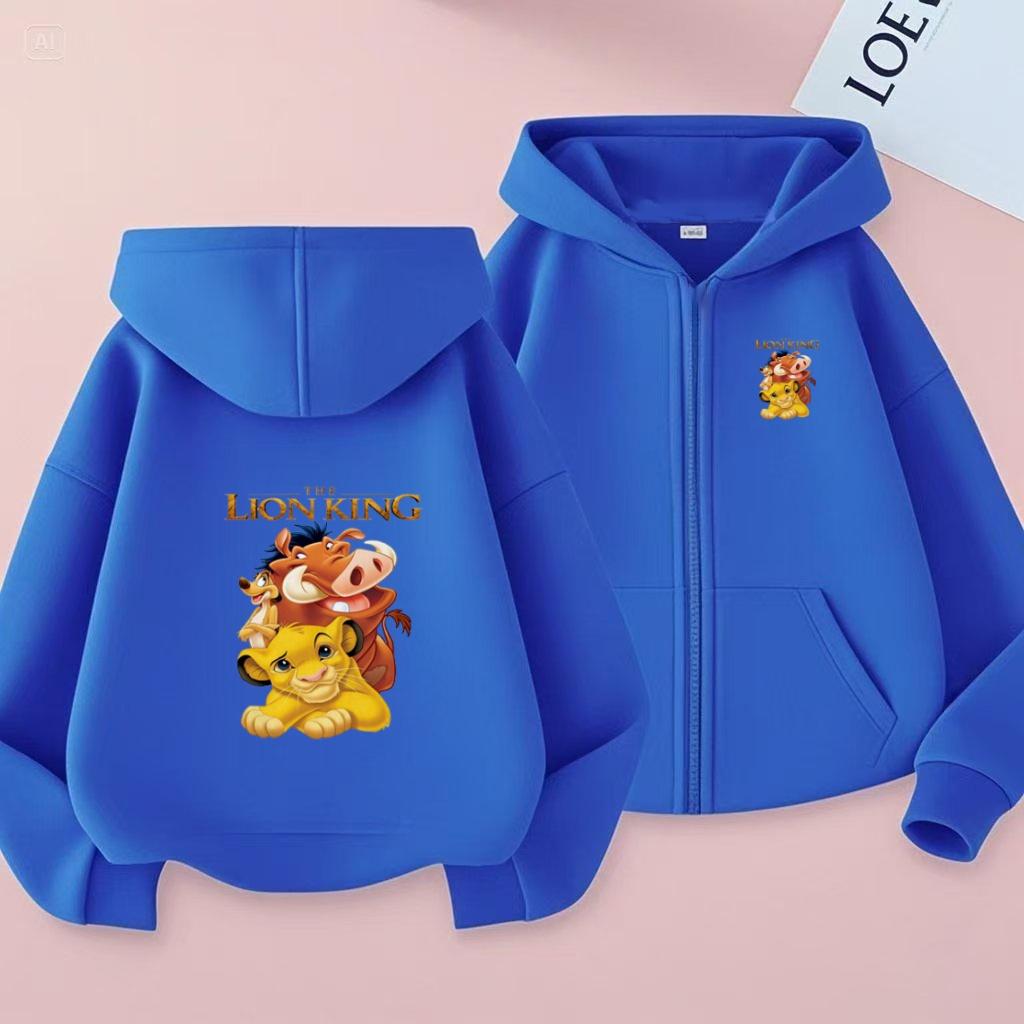 Kids Cardigan Hoodie Zipper Style Sweatshirt Girl Boy 3-12Y Leisure Fashion Long Sleeves Coat Clothes Anime Film Print Loose Top