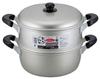 Wahei Freiz Lightweight Aluminum Rakuraku Komachi Two-Tier Steamer, 26cm, (RR-4068)