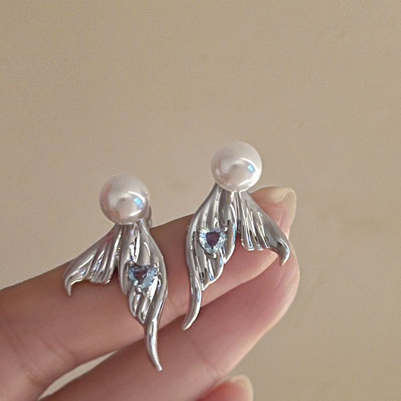 Серьги-подвески с полыми цветами и бахромой из серебряной иглы, модные, с индивидуальностью, в стиле холодного ветра, длинные, с темпераментом, передовые