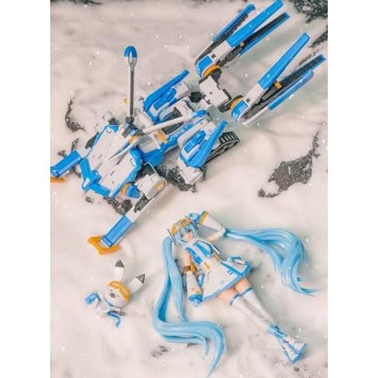 Release Hatsune Miku Series Snow Echo Freezing Point - Winter Theme Complete Set Mechanical Sled Background Board Included Plastic Model Pre-painted