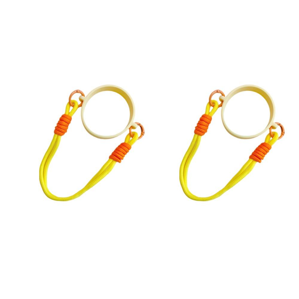 2PCS Silicone Ring Water Bottle Handle Strap Reusable DIY Water Bottle Sling Carrier Resilient Universal Water Cup Holder Strap