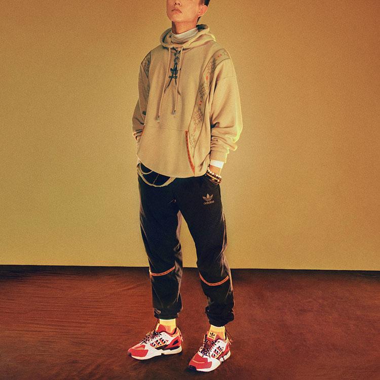 Adidas Оригинальная повседневная спортивная толстовка в полоску с трилистником, пуловер, мужская толстовка цвета хаки GV0915