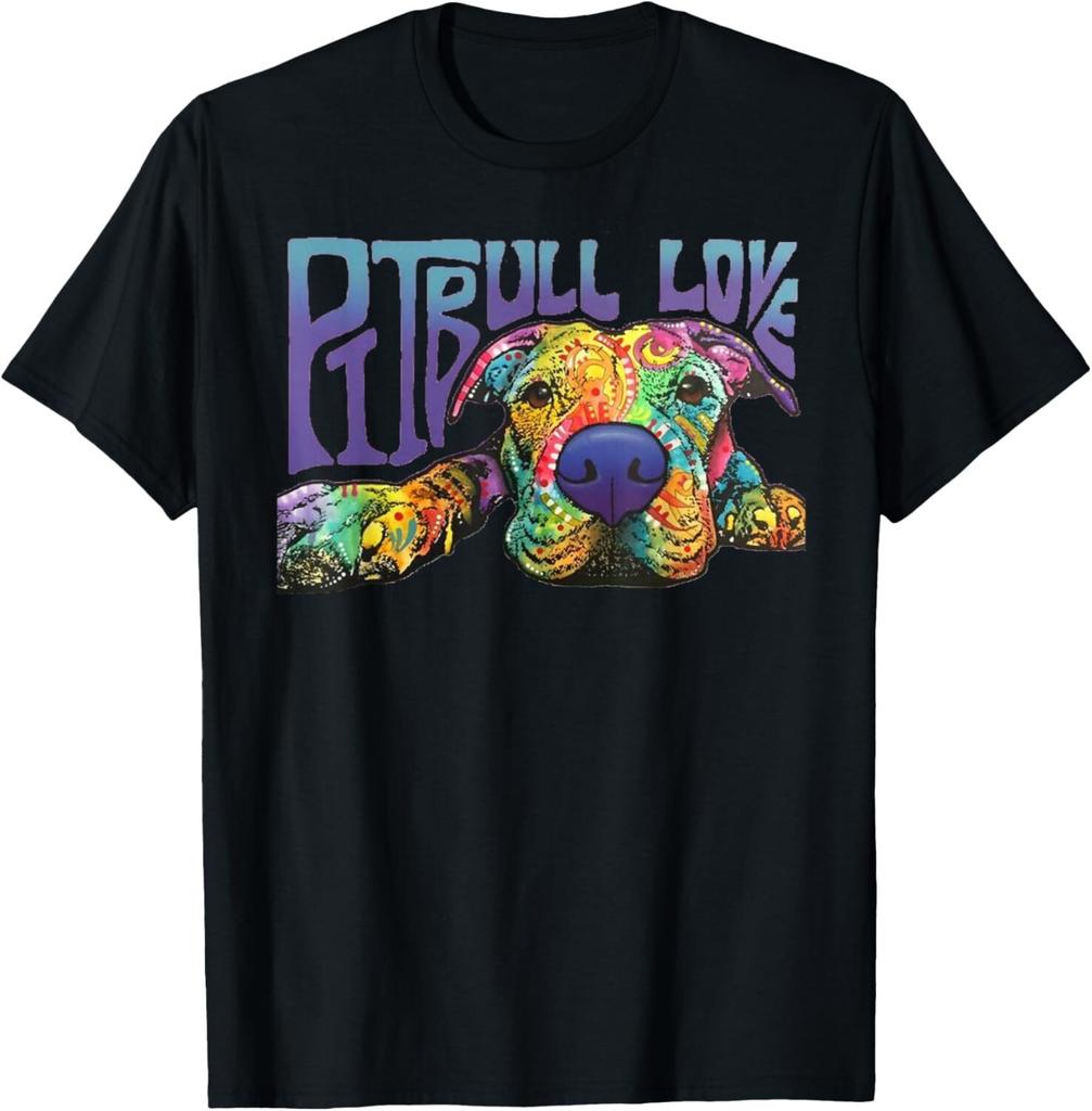 Унисекс Футболки PitBull 100% Хлопок Pit Bulls Футболка Подарок Унисекс Футболка