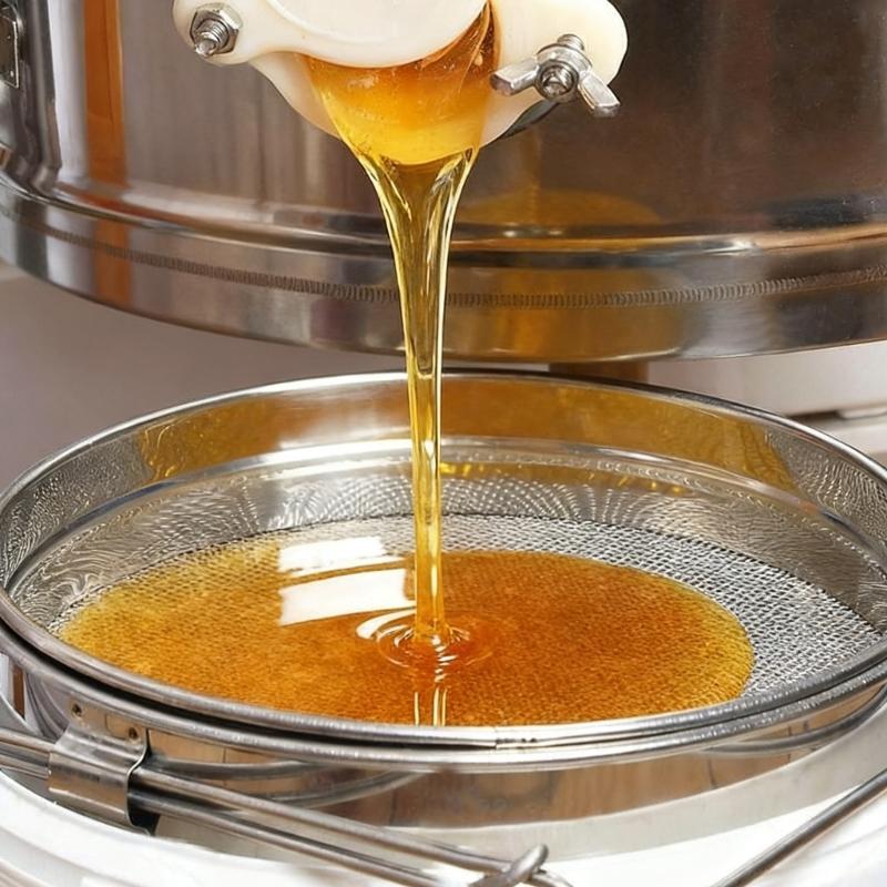 Double Layer Stainless Steel Honeys Filter Strainer Suitable For Efficient Bees Keeping Filtration Easy To Clean Design