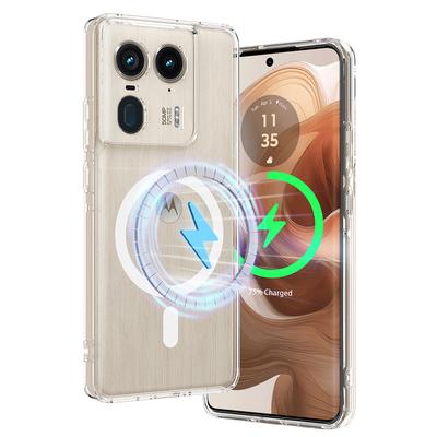 Для Motorola Edge 50 Ultra 5G/Moto X50 Ultra 5G Чехол для телефона ТПУ+Акрил Магнитная крышка для телефона Совместим с MagSafe
