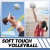 Official Size 5 White Leather Volleyball with Perfect for and Gardens Soft-touch Pump, Indoors, Outdoors, Pools, Beaches, (uninflated)