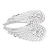 Angel Wing Brooch Pins Crystal Rhinestone Vintage Sweater Shawl Collar Dress Shirt Brooch Clips for Man Woman
