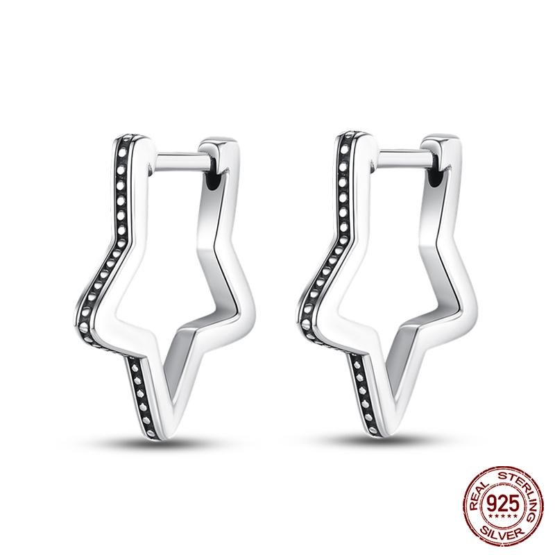 Настоящие серьги-звезды из стерлингового серебра 925 пробы для женщин, сверкающие циркониевые серьги-гвоздики, роскошные изысканные помолвочные свадебные украшения, подарок для девушки