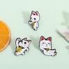Cartoon Cute Styling Lucky Cat Alloy Brooch Enamel Pins Personalized and Trendy Metal Badge Accessories Funny Gifts