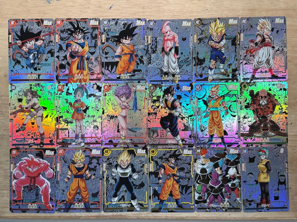 Сделай сам 18 шт./набор Dragon Ball Самодельная Коллекция Карт Рельефные Стеклянные Вспышки Позолоченные Лазерные Вспышки Аниме Игрушка Подарок Мультяшный