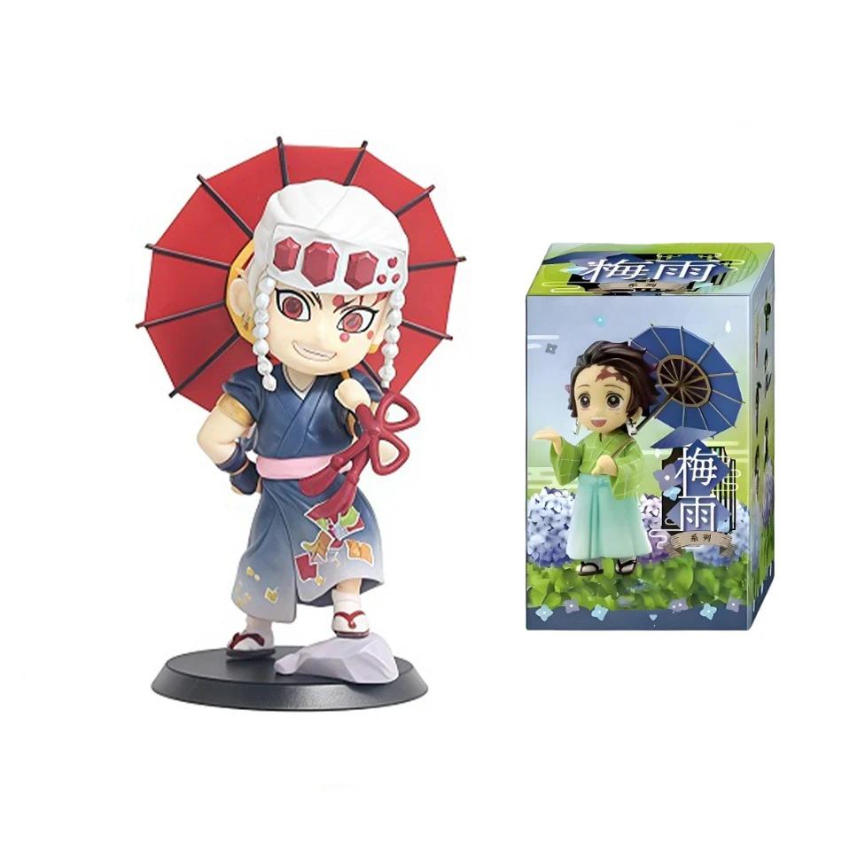 2026 Anime Demon Slayer Spring Plum Rain Series  Figure Blind Box Tanjiro Kamado Nezuko Action Model Set Toys Ornament Surprise