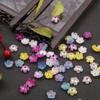 10pcs Acrylic Imitation Shell Flower Pendant Charm Beads for Jewelry Making Antique Accessories