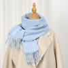 Solid Color Women Imitation Cashmere Winter Warm Scarf Shawls Thick Neckerchief Foulard Echarpe Wrap Designer Unisex Pashmina