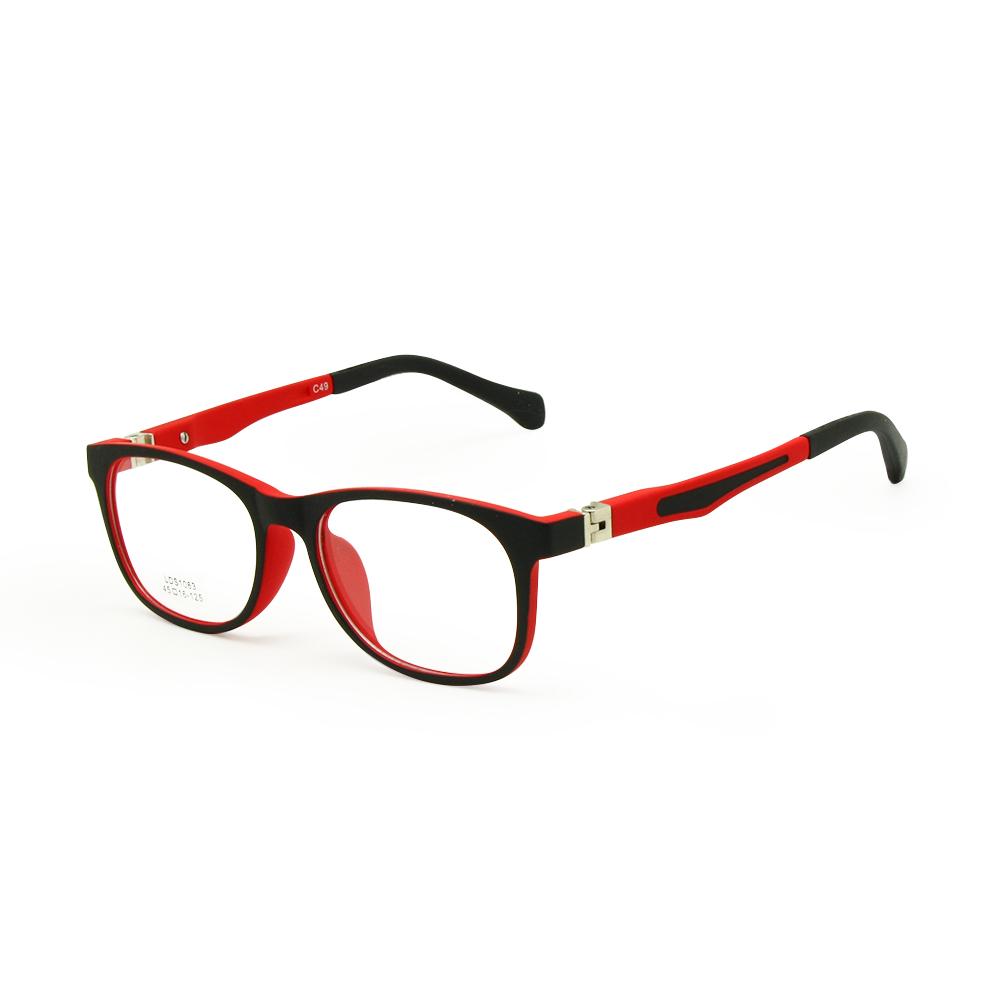 Kids Glasses Size 45 Safe Bendable With Spring Hinge Flexible Optical Frame Boys Girls Children Eyeglasses Plano Lenses