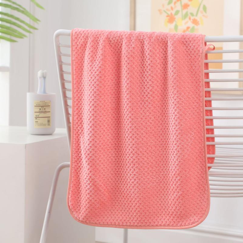 Мягкое коралловое бархатное полотенце, утолщенное полотенце, однотонное, мягкое и впитывающее домашнее полотенце для мытья лица