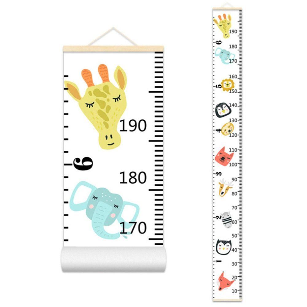 Тканевая таблица роста ребенка с рисунком на стене, линейка для измерения, украшение для дома