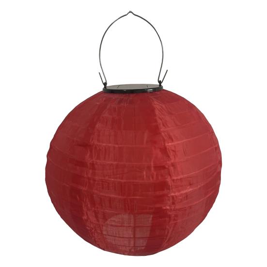 25/30СМ Складной Солнечный Фонарь с Ручкой IP44 Водонепроницаемый Наружный Садовый Подвесной Китайский Традиционный Декоративный Светодиодный Тканевый Фонарь