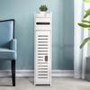 Floor Standing Bathroom Crevice Cabinet Waterproof Ultra-narrow Storage Kitchen Cabinet Minimalist Storage Organizer Furniture