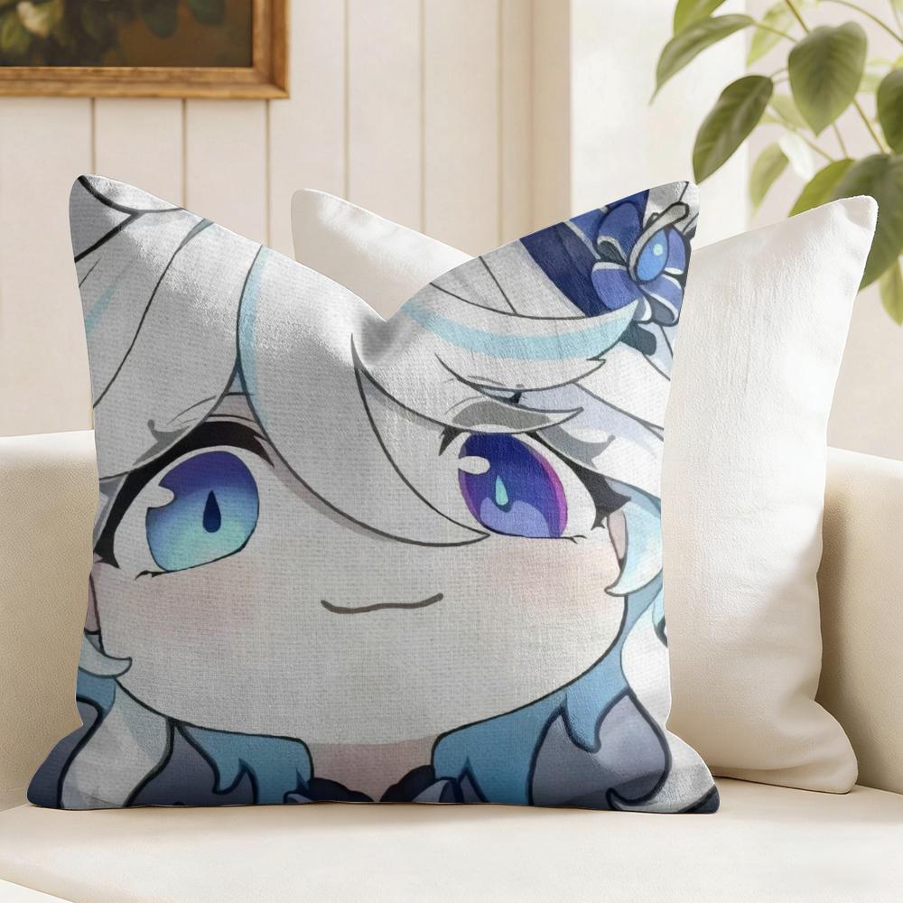 Игра Honkai Impact Наволочка Эко-Лен Наволочка Двусторонняя Печать Дышащая Прочная Молния Домашний Декор Подарок