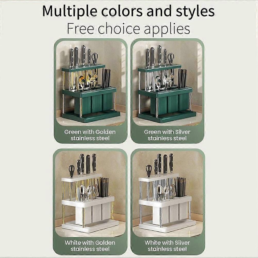 Kitchen Cutlery Holder Spoon Fork Chopstick Storage Rack Utensils Organizer