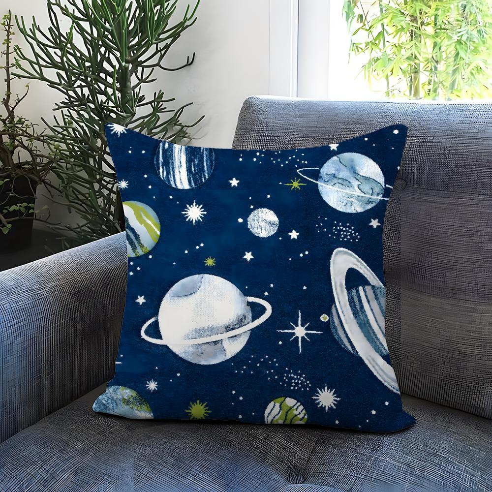 Starry Sky Texture Cushion Cover Comfortable Reversible Pillow Cover Ideal for Car Sofa Bedroom Beyond