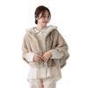 Afternoon Tea Living JP79 Kilim Jacquard Poncho In Beige