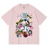 230 г/м² 100% хлопок Цельный V23 Принт Luffy Gear Унисекс Тяжелая хлопковая футболка