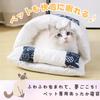 PLEAVIT Cat Sleeping Bag, Winter Tube Pet Bed with Cushion and Pillow, Tunnel (M, 55x40cm)