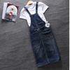 Bahor Yoz Denim Ayollar Libosi Keng Spagetti Kamarli Libos Katta O'lcham Jeans Vintage Kundalik Ayollar Libosi Kombinezonlar S-5XL