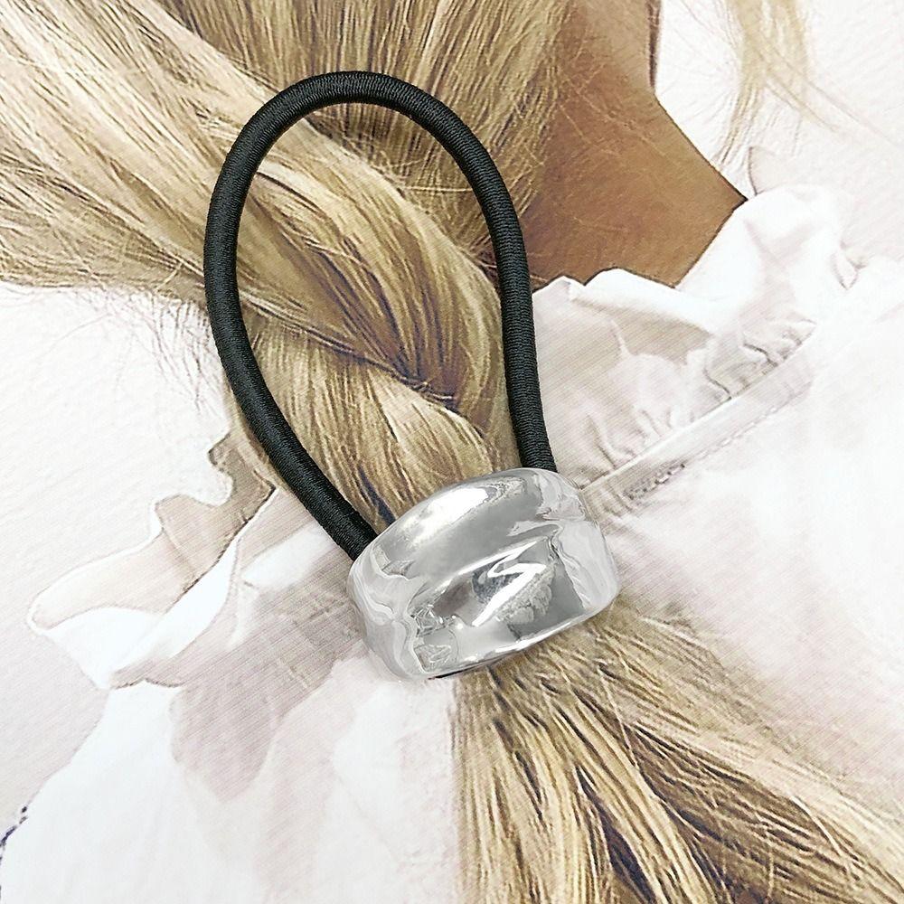 Smooth Hair Rope Hair Accessories Hair Loop New Metal Hair Tie  Women
