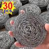 30/1pcs Kitchen Stainless Steel Wire Ball Brush for Dishes Pots Pans Cleaning Scrubbers Household Dishwashing Cleaner Balls Tool