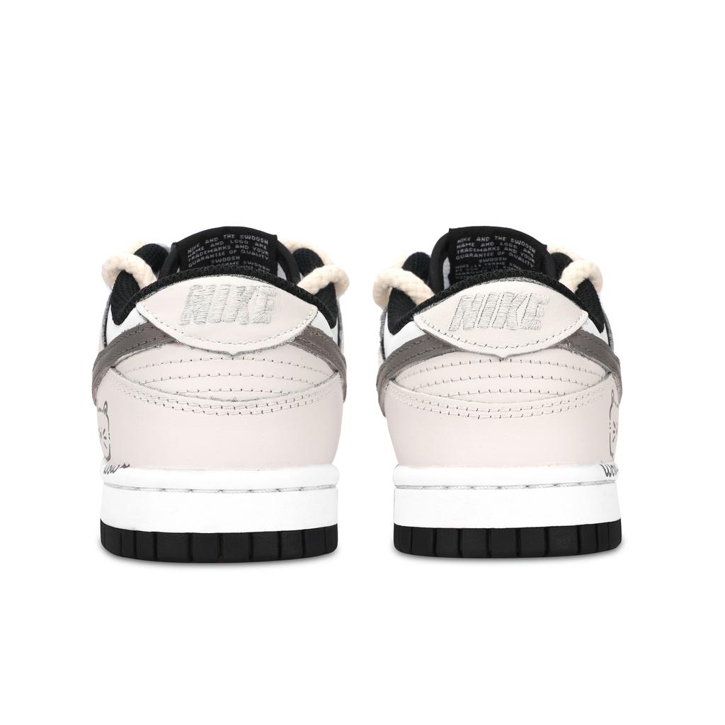 Nike Dunk Черно-белые, Счастливый Мяут Устойчивые к истиранию Низкие кеды для скейтбординга Унисекс Бежевые DD1391-100(Команда883-)