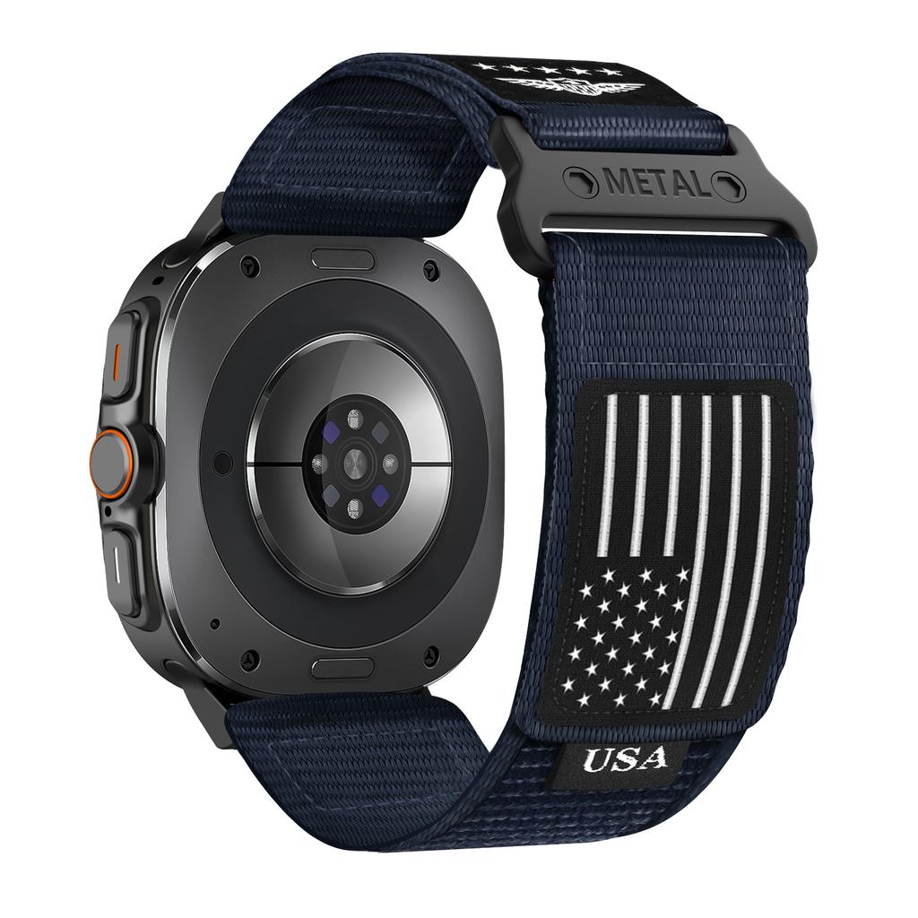 Strap For Samsung Galaxy Watch 7 Ultra 47mm accessories Sport Fabric Rugged Nylon bracelet correa Galaxy watch Ultra band 47 mm