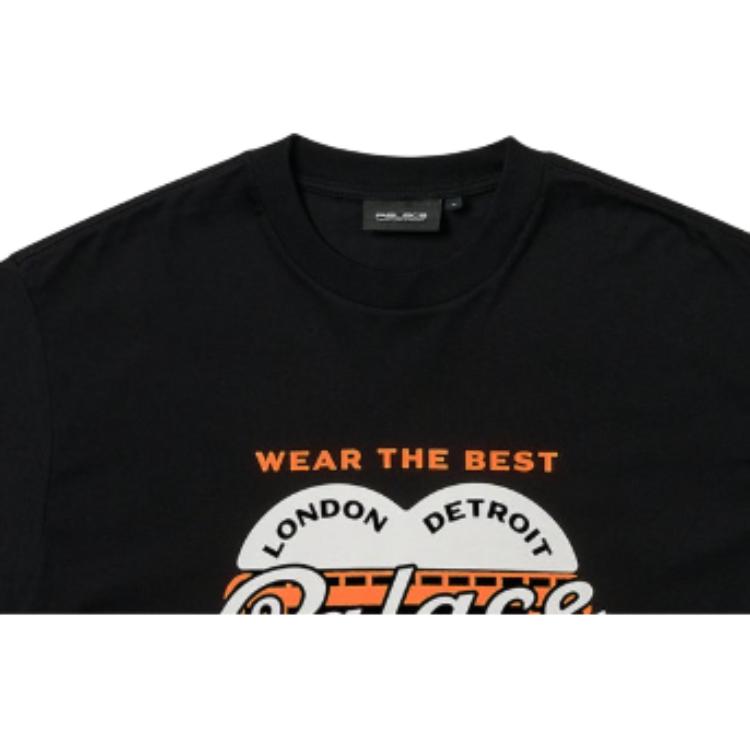 Palace X Carhartt WIP FW24 Футболка с рисунком сердца унисекс Футболки черные I035651-1UV-XX